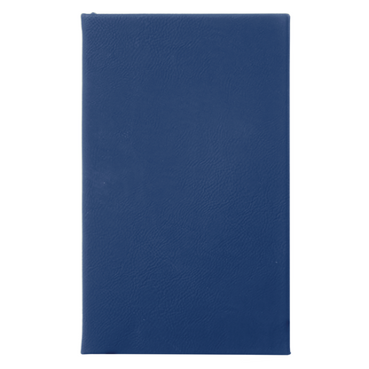 5 1/4" x 8 1/4" Laserable Leatherette Sketch Book with Unlined Notepad