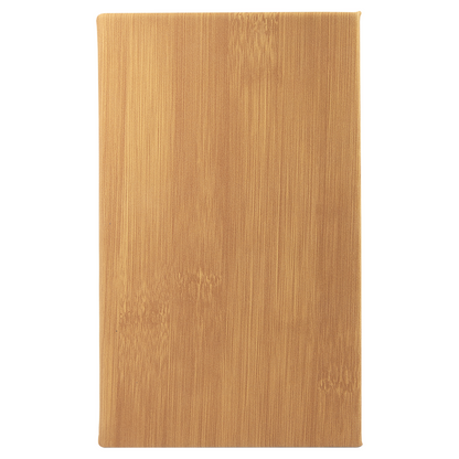 5 1/4" x 8 1/4" Laserable Leatherette Sketch Book with Unlined Notepad