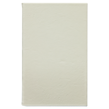 5 1/4" x 8 1/4" Laserable Leatherette Sketch Book with Unlined Notepad