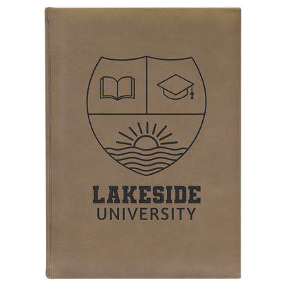 Leather Journal with Lined Notepad
