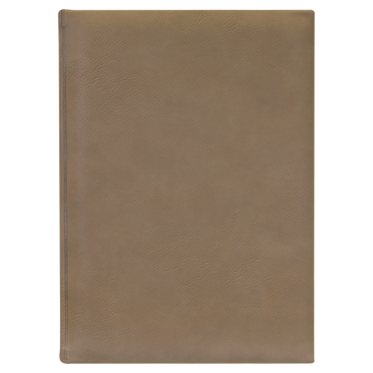 7" x 9 3/4" Leather Journal with Lined Notepad
