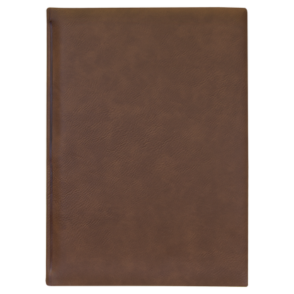 7" x 9 3/4" Leather Journal with Lined Notepad