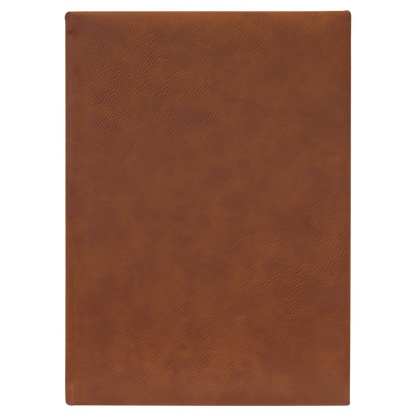 7" x 9 3/4" Leather Journal with Lined Notepad
