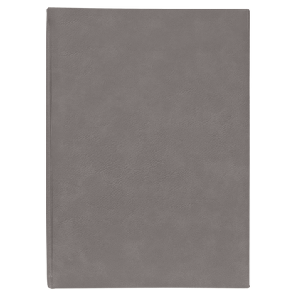 7" x 9 3/4" Leather Journal with Lined Notepad