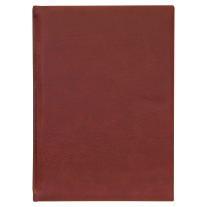 7" x 9 3/4" Leather Journal with Lined Notepad