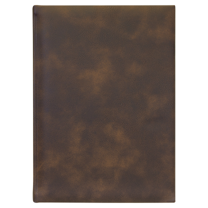 7" x 9 3/4" Leather Journal with Lined Notepad