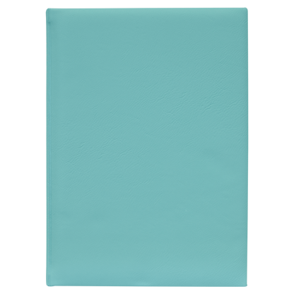 7" x 9 3/4" Leather Journal with Lined Notepad