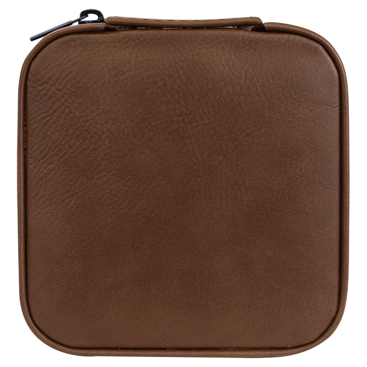 4" X 4"  Leather travel Jewelry Box with Black Lining