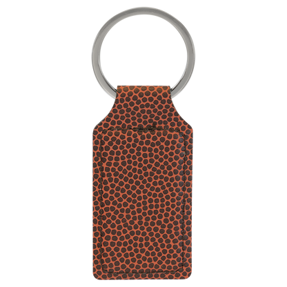 Football Leather rectangle keychain
