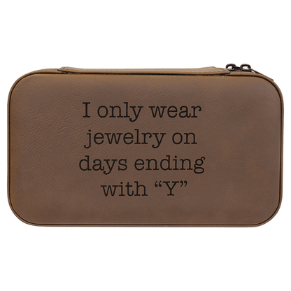 7 1/2" X 4 1/2" Leather Jewelry Box