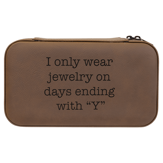 7 1/2" X 4 1/2" Leather Jewelry Box