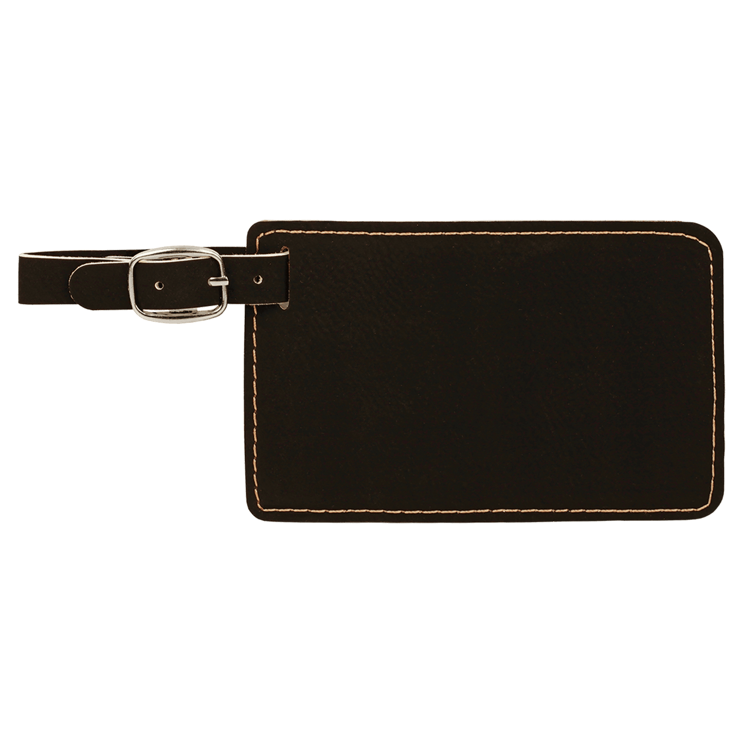 4 1/4" x 2 3/4" Laserable Leatherette Luggage Tag