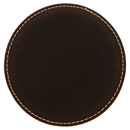 Round Leatherette Coaster