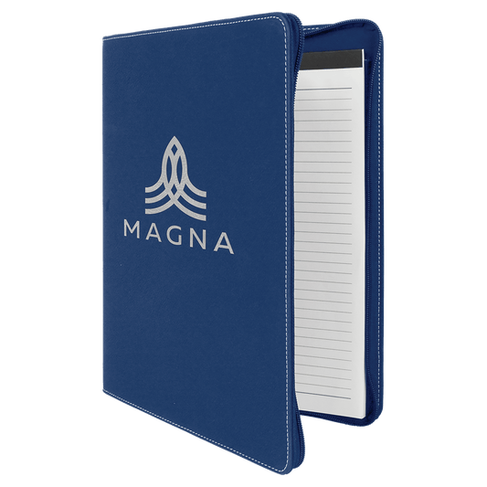 9 1/2" x 12" Leather Portfolio with Notepad