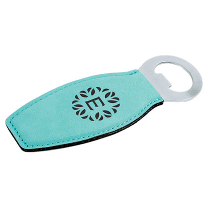 Teal Bottle Opener with magnet