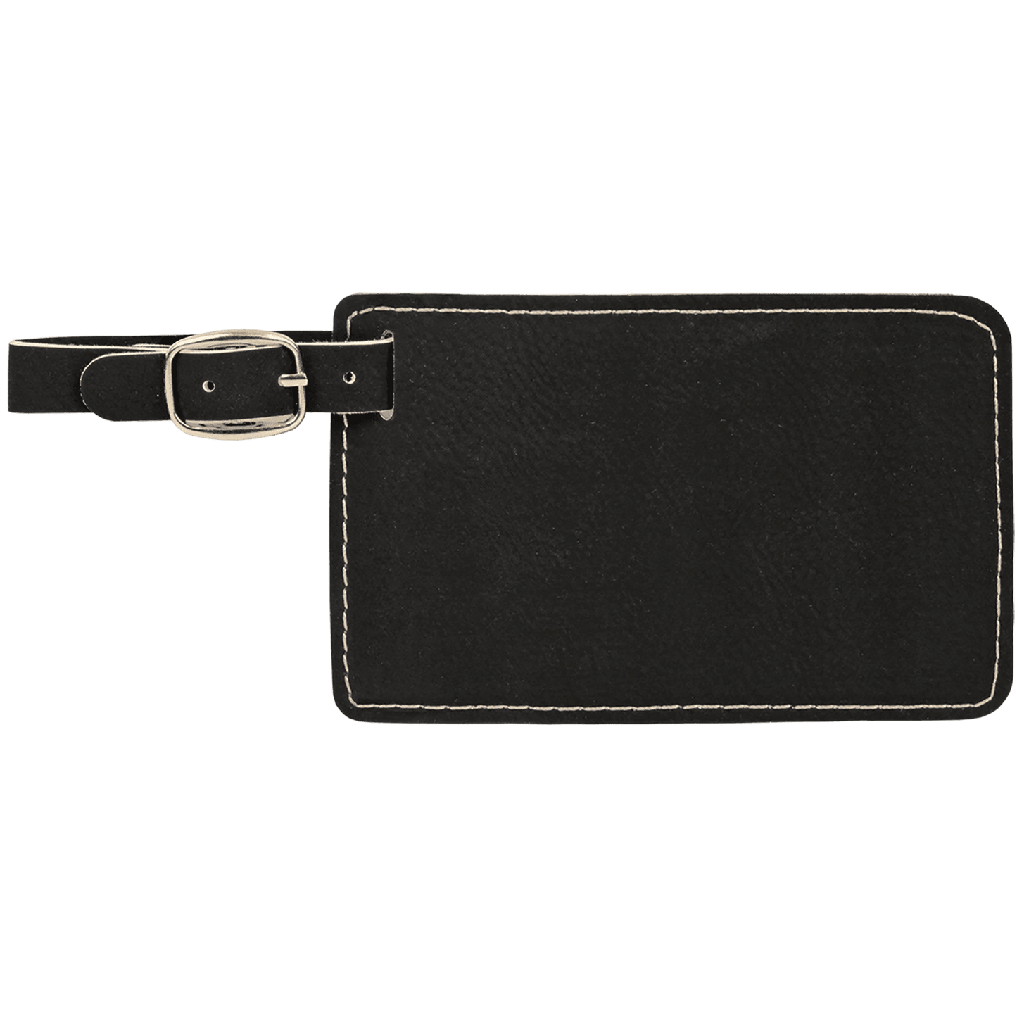 4 1/4" x 2 3/4" Laserable Leatherette Luggage Tag