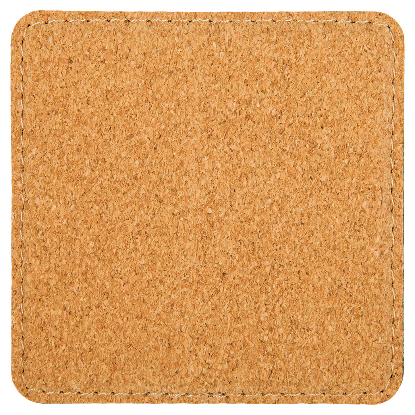 Cork Coaster with Stitching