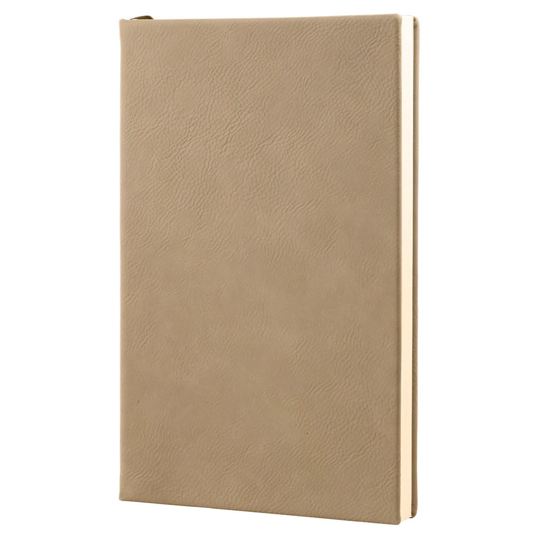 5 1/4" x 8 1/4" Laserable Leatherette Journal with Lined Notepad