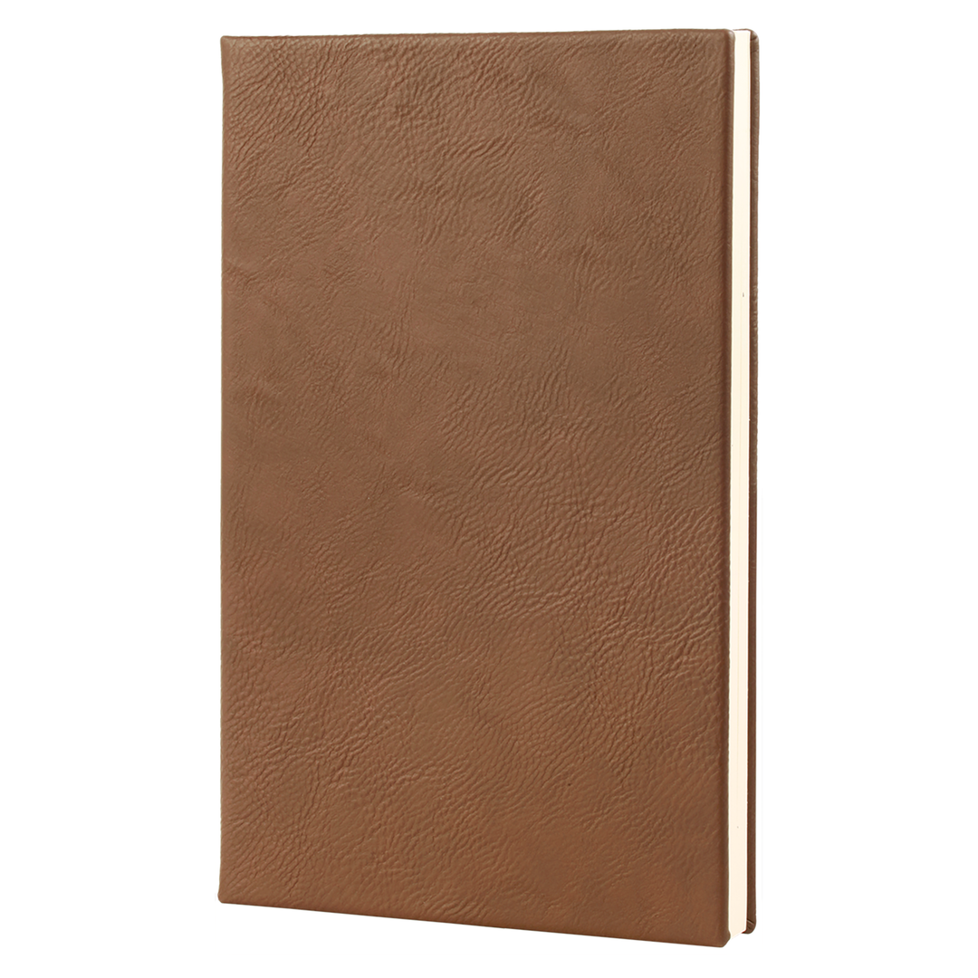 5 1/4" x 8 1/4" Laserable Leatherette Journal with Lined Notepad