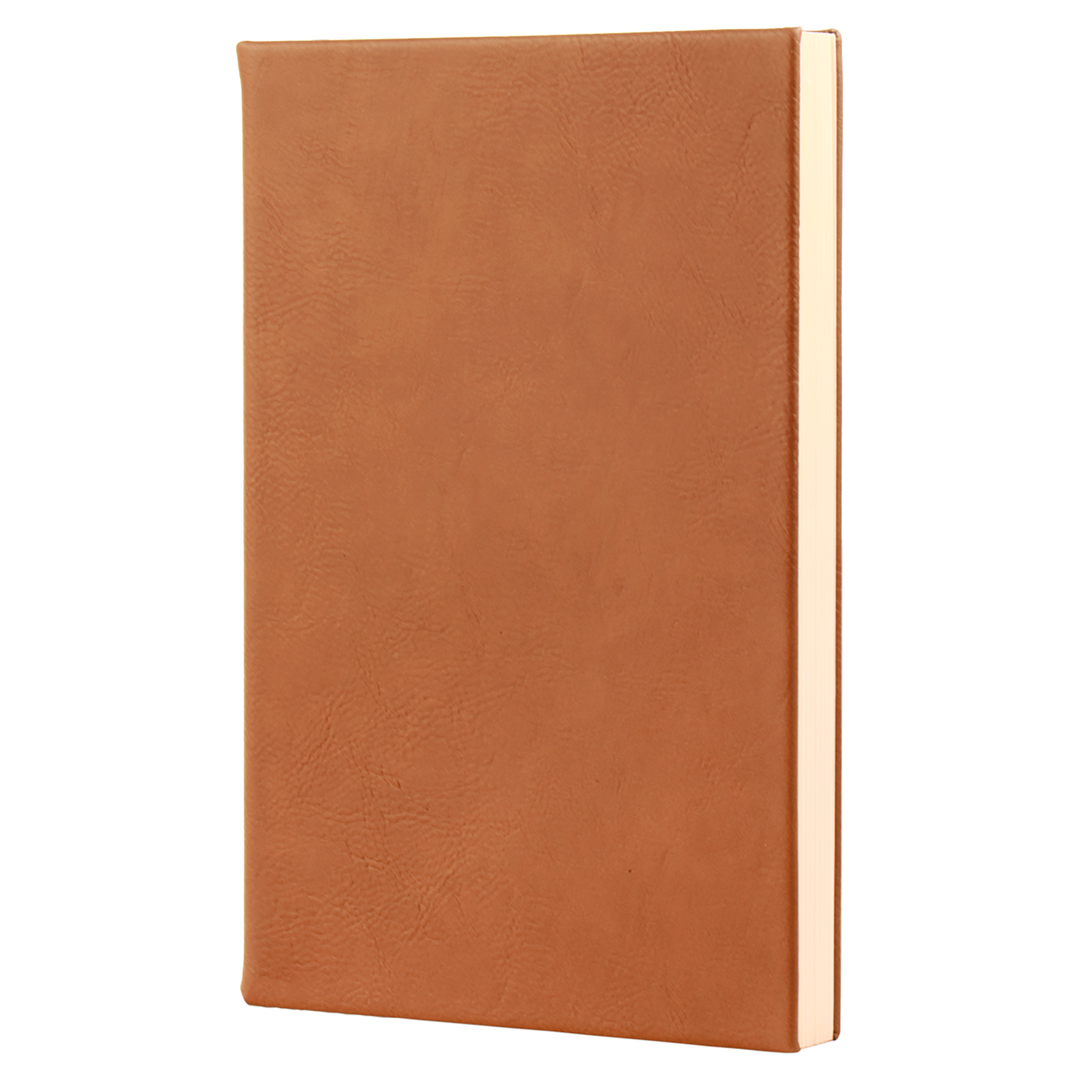 5 1/4" x 8 1/4" Laserable Leatherette Journal with Lined Notepad