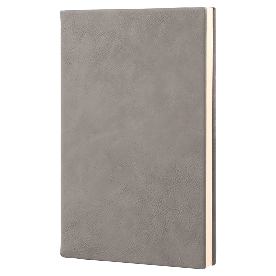 5 1/4" x 8 1/4" Laserable Leatherette Journal with Lined Notepad