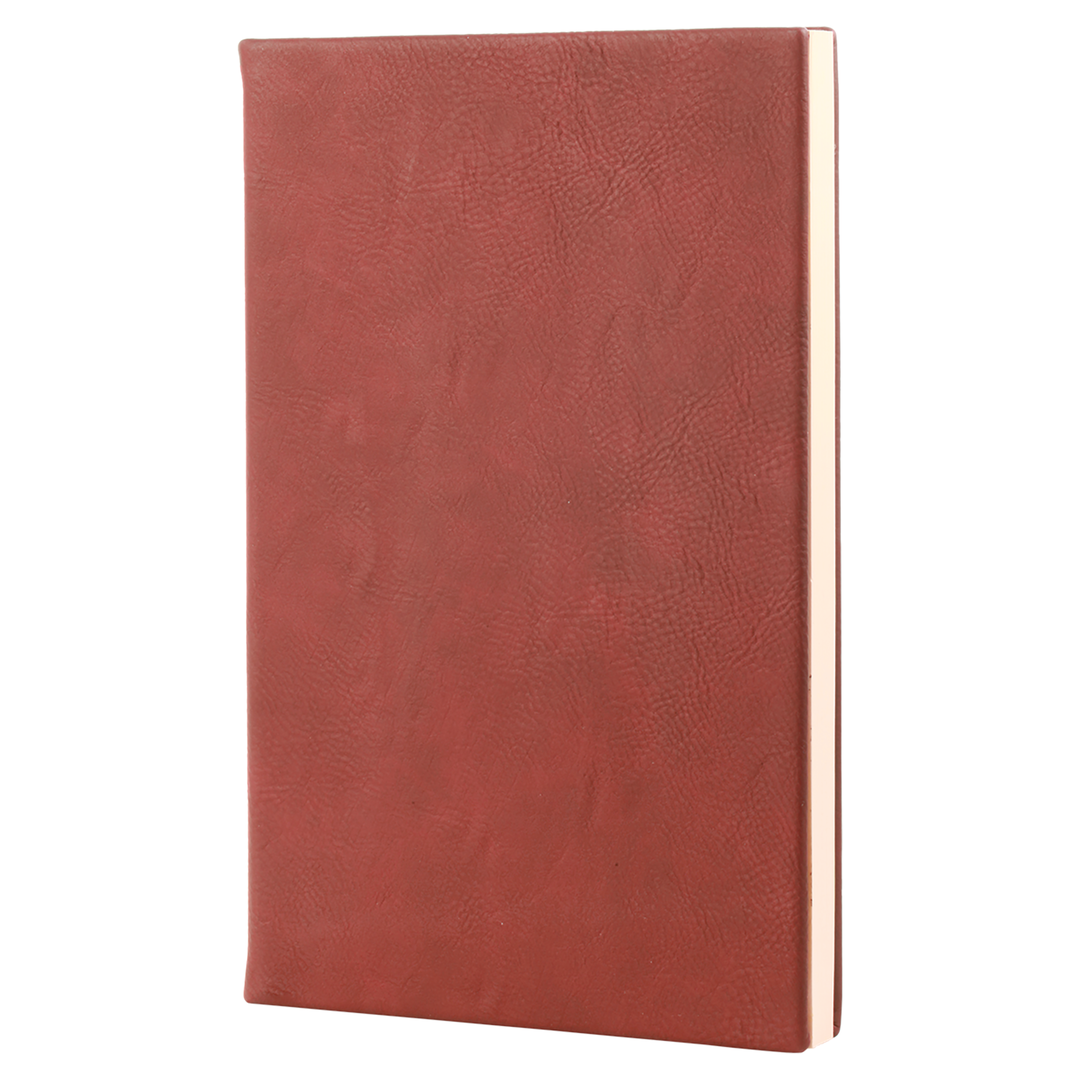 5 1/4" x 8 1/4" Laserable Leatherette Journal with Lined Notepad