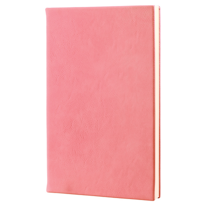 5 1/4" x 8 1/4" Laserable Leatherette Journal with Lined Notepad