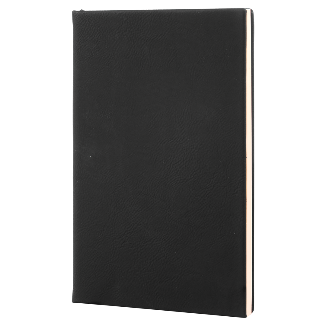 5 1/4" x 8 1/4" Laserable Leatherette Journal with Lined Notepad