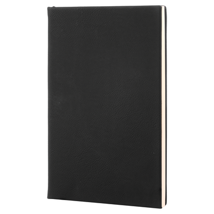 5 1/4" x 8 1/4" Laserable Leatherette Journal with Lined Notepad