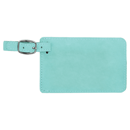 4 1/4" x 2 3/4" Laserable Leatherette Luggage Tag