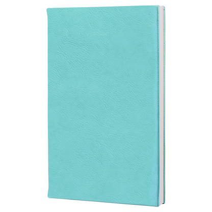 5 1/4" x 8 1/4" Laserable Leatherette Journal with Lined Notepad