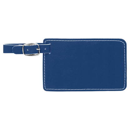 4 1/4" x 2 3/4" Laserable Leatherette Luggage Tag