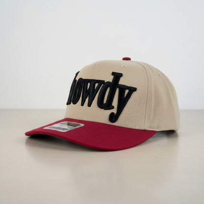 "Howdy" Puff Two Tone Hat