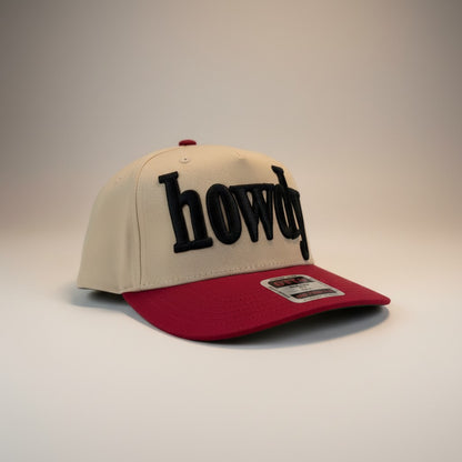 "Howdy" Puff Two Tone Hat