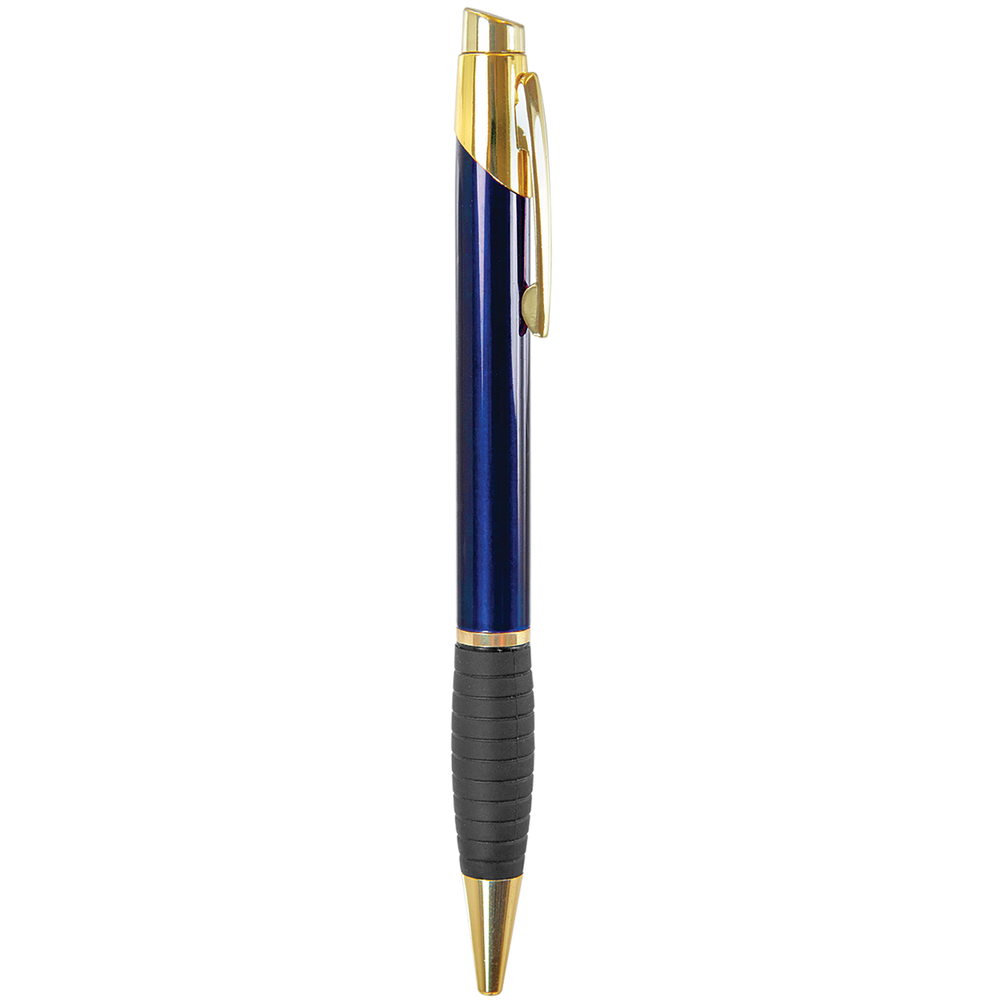 Gloss Brass Ballpoint Pen with Gripper