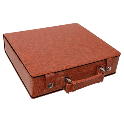 Basketball Leather 100 Chip Poker Set
