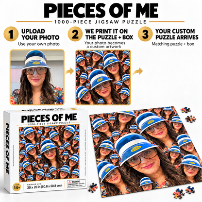 Custom Face Puzzle 1000 Piece | Personalized Photo Jigsaw Puzzle | Funny Gag Gift