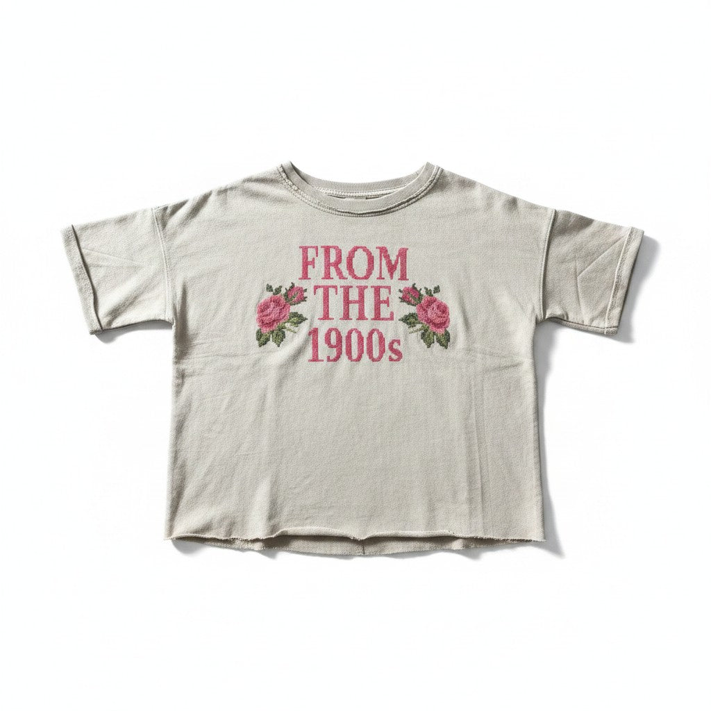 "From the 1900s" Zenana Croptop