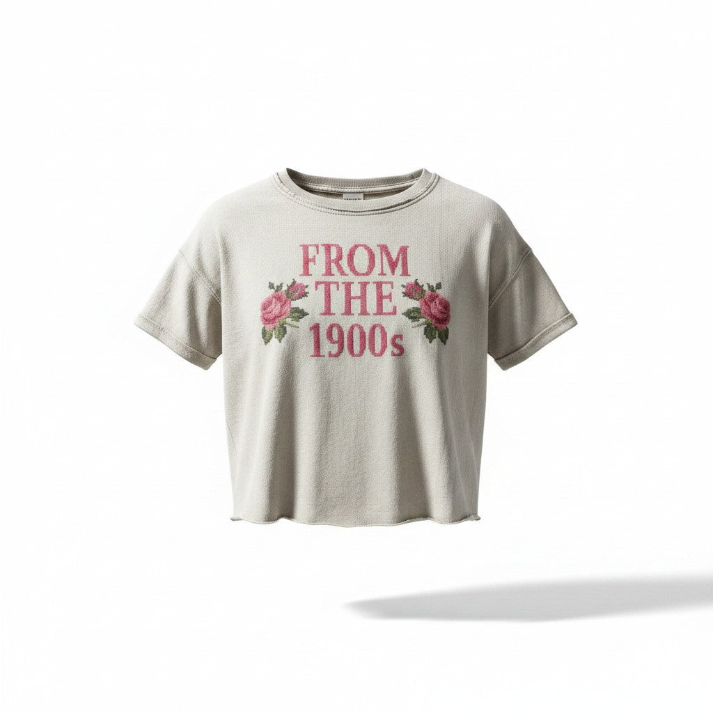 "From the 1900s" Zenana Croptop