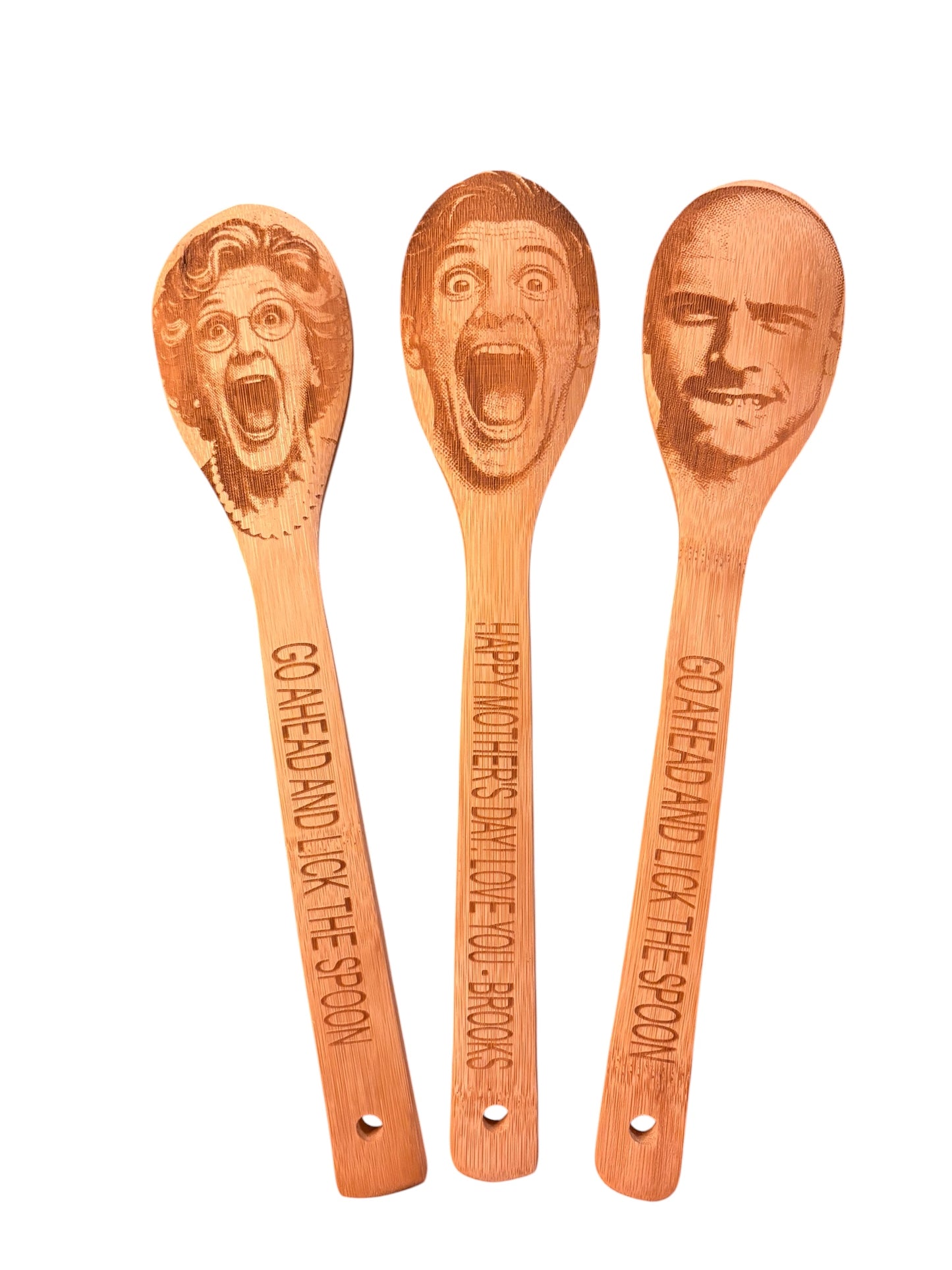 Face Bamboo Spoon