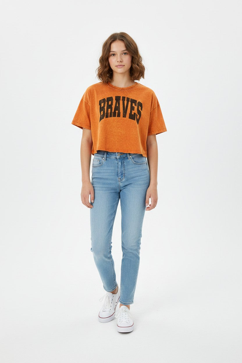 Braves Cropped Tee