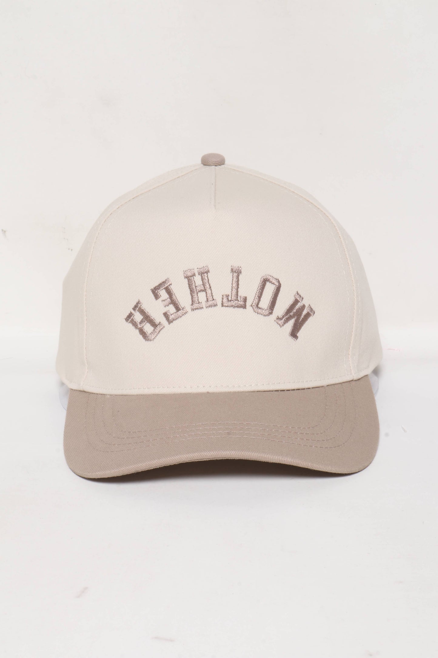 MOTHER Upside Down embroidery in Two Tone Baseball Cap