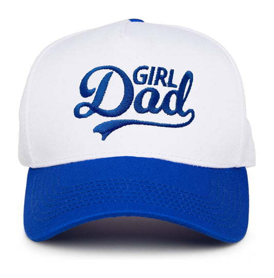 Two Tone Cap - Girl Dad (Royal Blue/White)