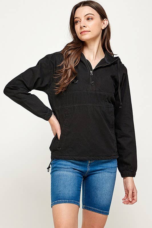 Women's Denim Jacket with Hoodies