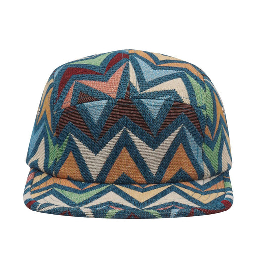 Hatphile Zigzag Jacquard 5 Panel Hat Camp Cap