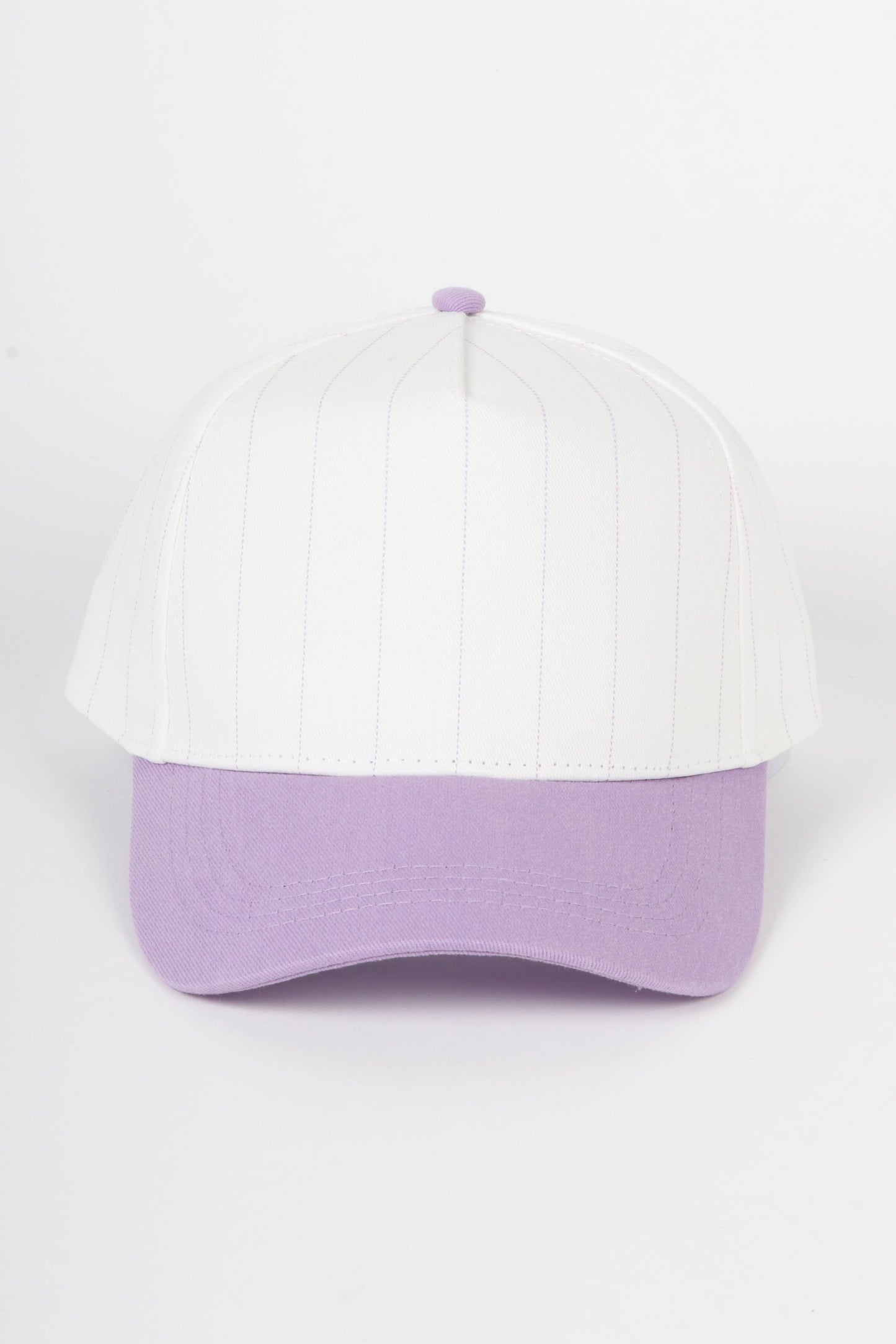 Pinstripe Two-Tone Baseball Cap