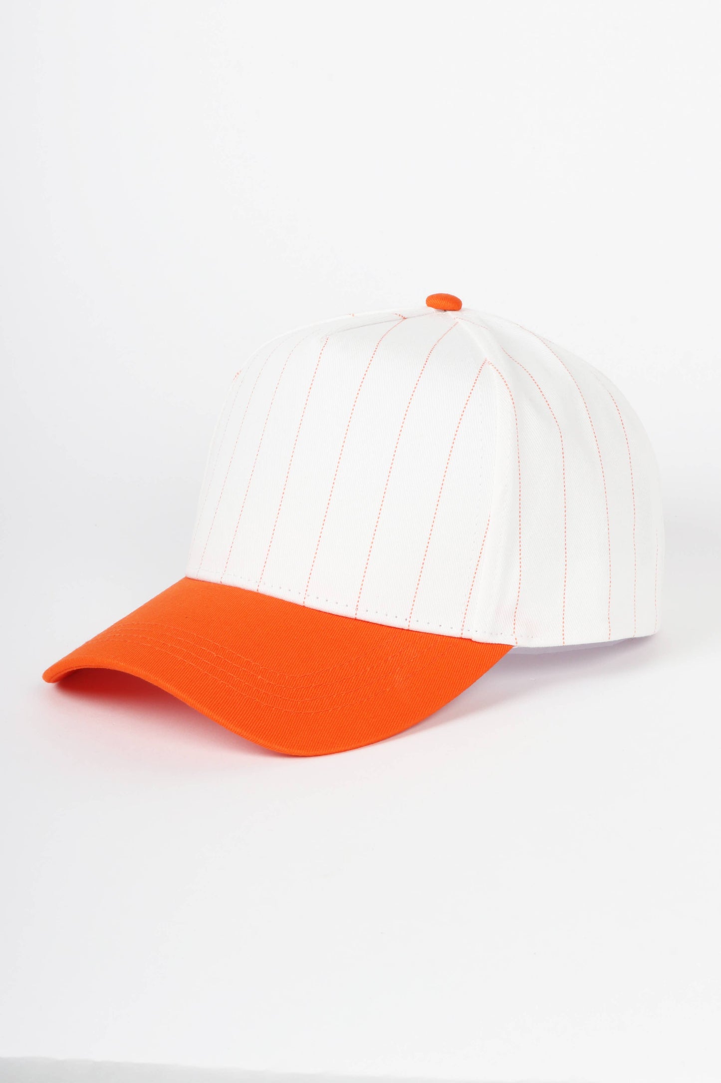 Pinstripe Two-Tone Baseball Cap