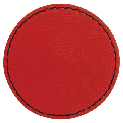 Printed 3" Circle Leather Patch