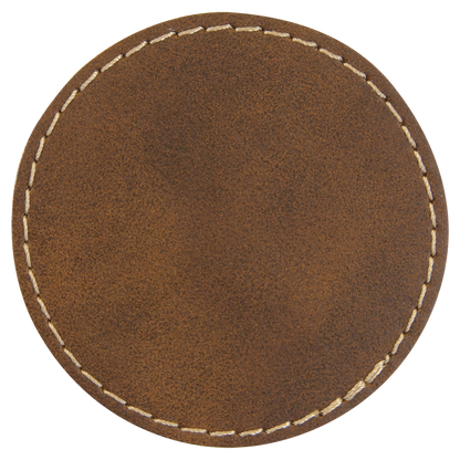 Printed 3" Circle Leather Patch