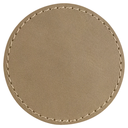 Printed 3" Circle Leather Patch